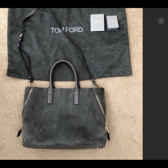 Tom Ford Handbags - Rare Tom Ford Suede Tote Handbag